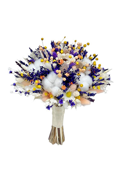 Eventissimi Buchet flori de camp pentru cununie nuntă mireasă nasa cadou alb ...