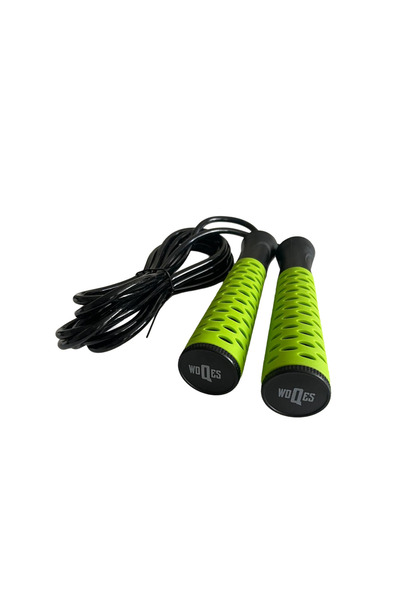 WOQES Pvc Jump Rope with Ball Bearings 2.8 Meters Non-Slip Handle Fitness and...
