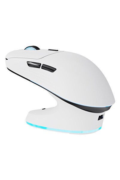 THUNDEROBOT ML7 White Şarj İstasyonlu RGB Kablosuz Gaming Mouse