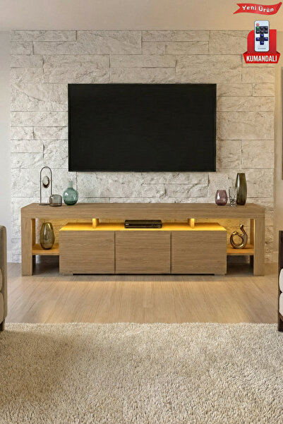 Platinreyon KALE LEDLİ TV ÜNİTESİ 200 CM