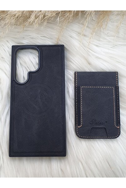 ZB Aksesuarda Moda SAMSUNG GALAXY S24 ULTRA Uyumlu Standlı Cüzdanlı Deri Mags...