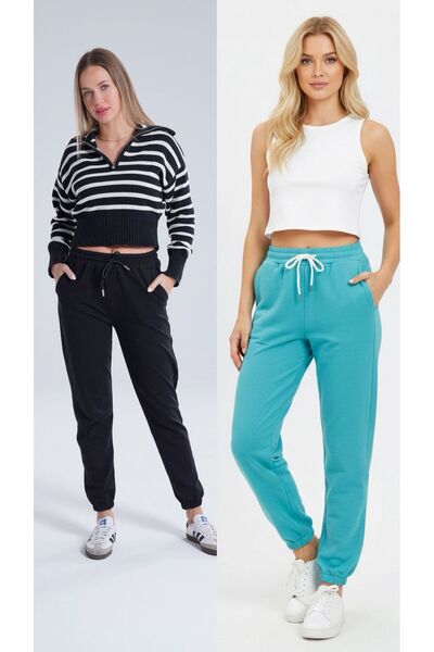 in disco Women's Casual Sports Jogger Comfortable Fit Sweatpants 2 Pcs