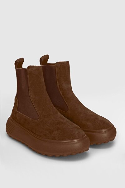 Lufian Winter Waterproof Lace-Up Women's Boots Camel Color Leather Daily Use ...