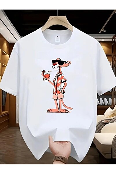 İnazuma Outdoors Unisex Oversize Printed Cotton Crew Neck Short Sleeve White ...