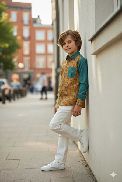 Louis Fabel New Season Cotton Colorful Long Sleeve Children's Shirt