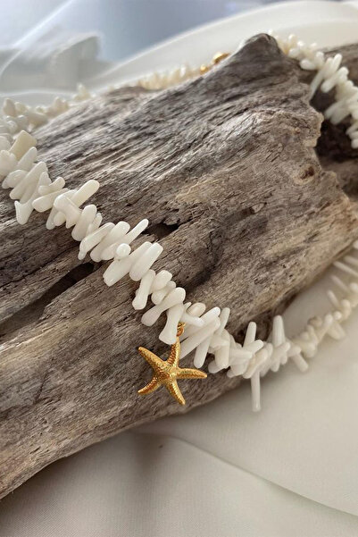 M Miel Women's Natural Stone Star Necklace