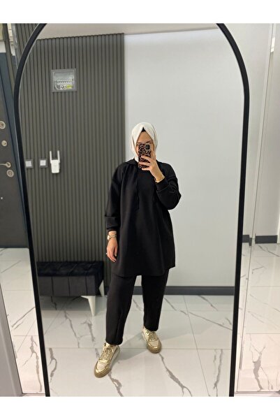 Puane Hijab Hooded Shalwar Leg Sportswear Two-Piece Set