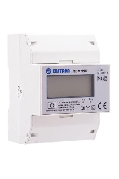 EASTRON TH35 three-phase rail energy meter with bidirectional measurement for...