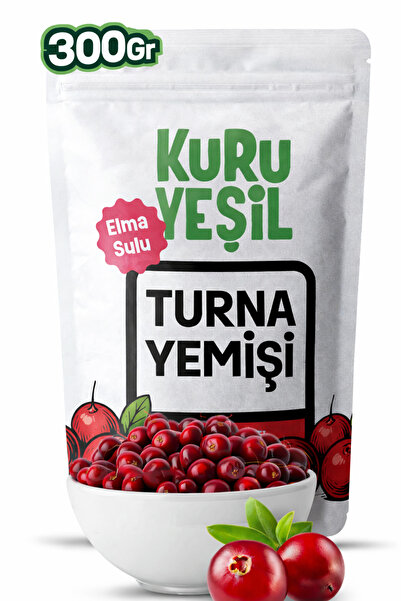 Kuru Yeşil Turna Yemişi Kurusu – 300 Gr – Elma Suyu ile Tatlandırılmış – Katk...