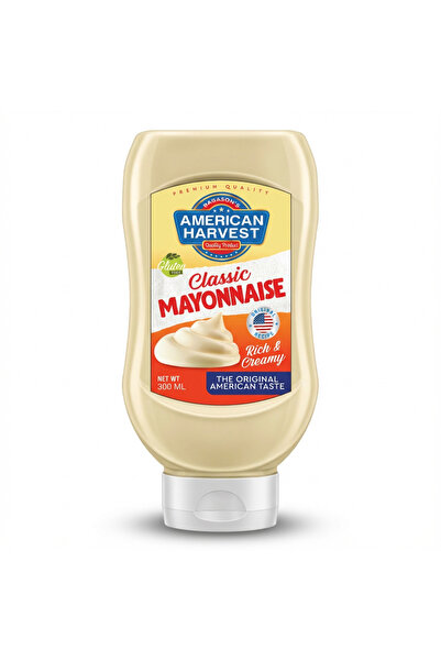 American Harvest Classic Mayonnaise Top Down Squeezy Bottle 300ml | Rich & Cr...