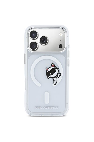 Karl Lagerfeld Carcasă IML Peekaboo MagSafe pentru iPhone 17 Pro - Transparentă