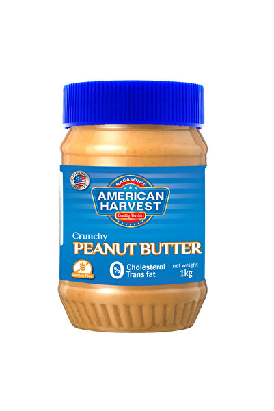 American Harvest Peanut Butter Crunchy 1kg | Crunchy Spread