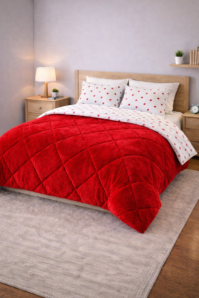 sternen glanz New Veloria Pamuklu Desenli Çift Taraflı Wellsoft Çift Kişilik ...