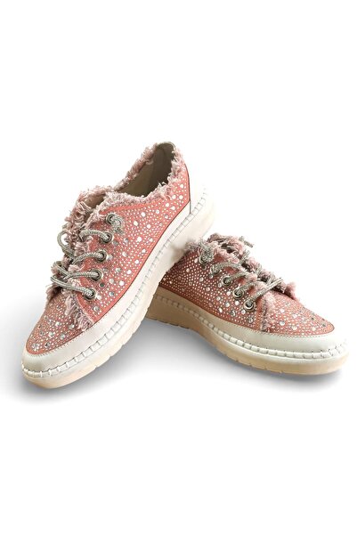 WHİTE LİNE Aria 2410 Women's Stone Denim Sneaker Shoes