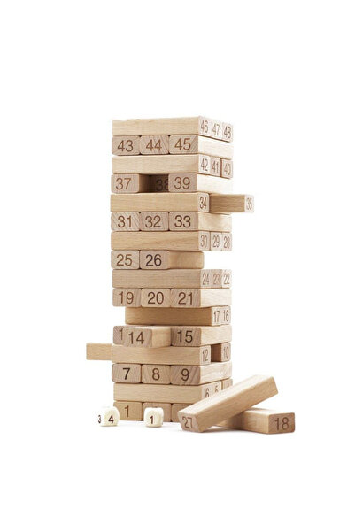 OEM Jenga, Joc de societate, Turnul Castelului, lemn, 54 de piese