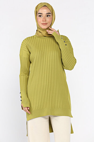 azragül giyim Women's Crew Neck Hijab Knitwear Tunic
