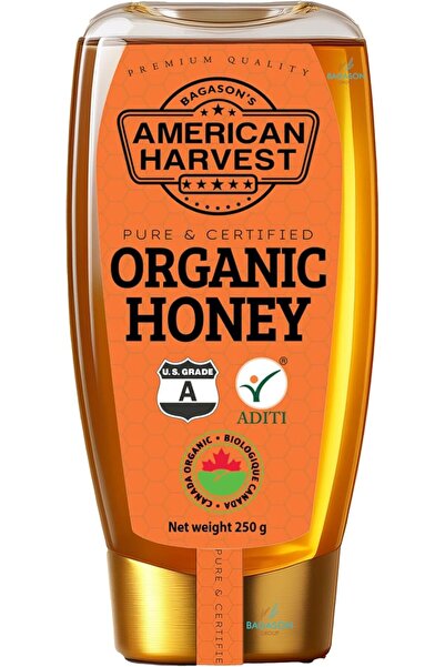 American Harvest Organic Honey Squeeze Jar 250g | Pure Natural Honey