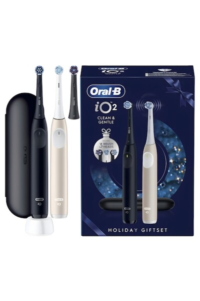 Oral-B iO Series 2 Duo Night Black & Calm Pink Electric Toothbrush