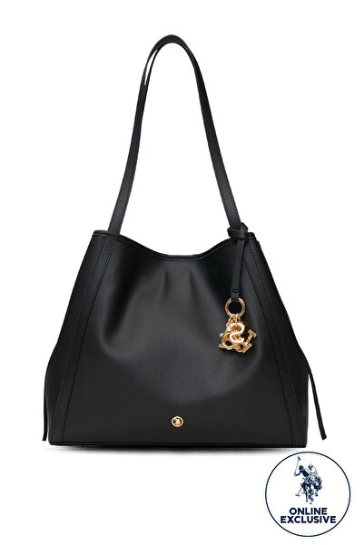 U.S. Polo Assn. Women's Shoulder Bag Black Us25580 – Casual Stylish Design, L...