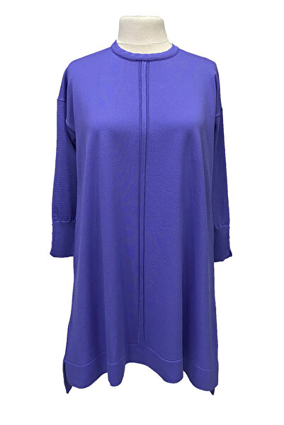 Giyinen Mağazaları Arzu Round Neck Asymmetrical Cut Cold Yarn Stylish Knitwea...