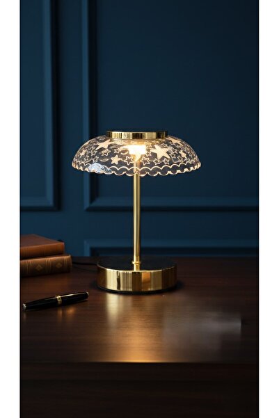 Lumindra Zirve Seçenek: Crystal Star Gold Dokunmatik Şarjlı LED Masa Lambası ...