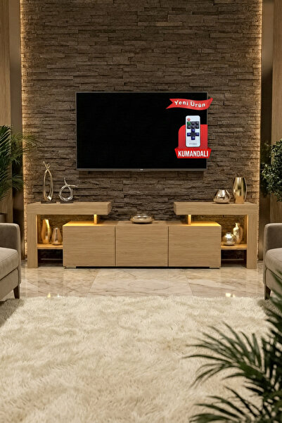 Platinreyon BURC LEDLİ TV ÜNİTESİ 200 CM