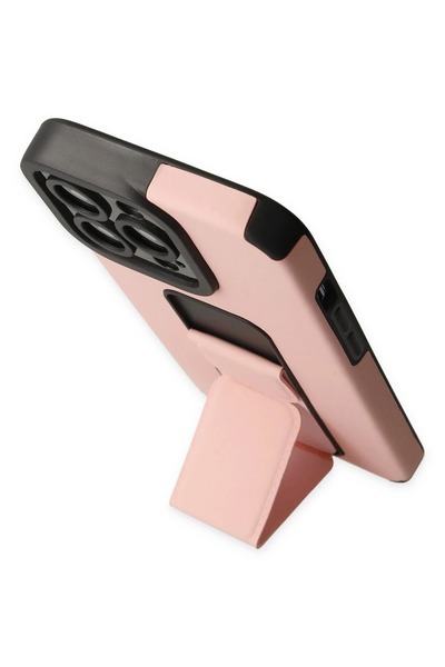 OZBAY TICARET حافظة OZB لهاتف آيفون 14 برو من السيليكون مع حامل ميجا - لون بو...