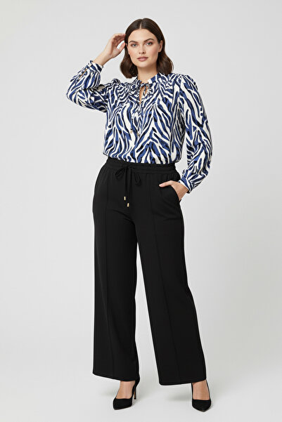 MYLİNE Patterned Loose Cut Blouse