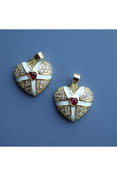 B Design jewelry Red Heart Charm