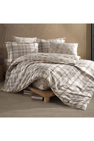 ZEMİRA HOME Single Person Ranforce New Set Ravel V1 Beige