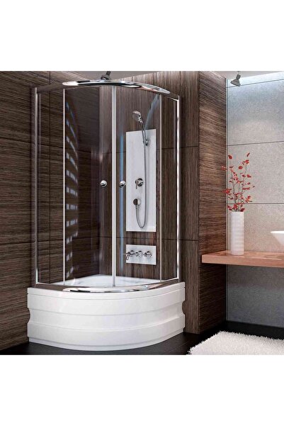 Sırduş 80x80 Sır-Lüks Oval Mini Küvet Üstü Duşakabin