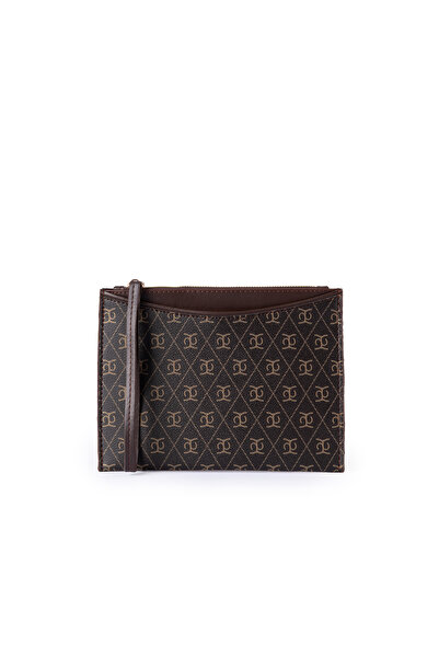 GLONDY Bella Suni Deri Baskılı Kadın Portföy El Çantası