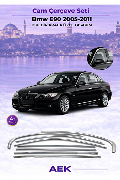 AEK Modern BMW E90 2005-2012 ARACA ÖZEL KROM CAM ÇERÇEVESİ A+