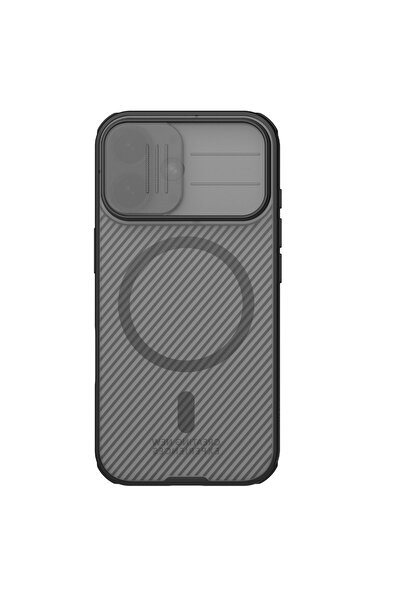 Nillkin Carcasă CamShield Pro MagSafe pentru iPhone 17, Neagră/Transparentă
