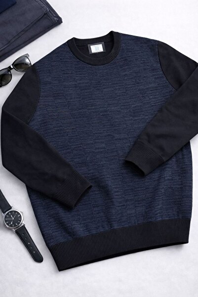 Tony Montana BİSİKLET YAKA DOKULU TRİKO KAZAK T1310