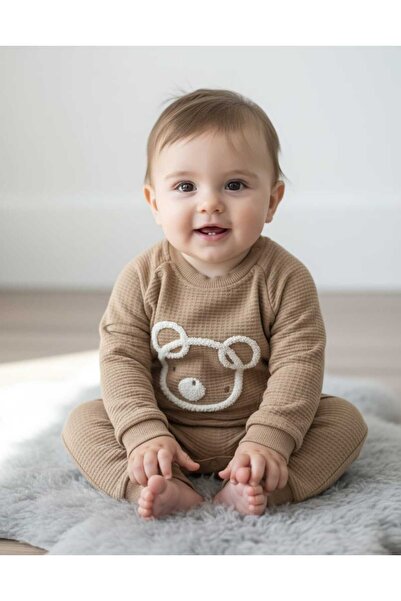 Necix's Laura Baby Baby Boy Waffle Jumpsuit