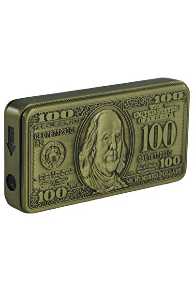 Als 100 Dolar Tasarımlı Metal Çakmak | Koleksiyonluk Şık Çakmak | Benzinli | ...