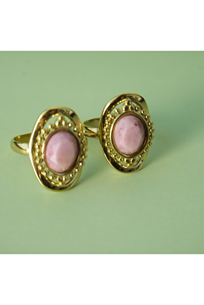 B Design jewelry خاتم غير متماثل مرصع بحجر الرودوليت