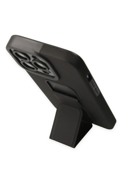 OZBAY TICARET حافظة OZB لهاتف آيفون 13 برو ماكس من السيليكون مع حامل ميجا - أ...