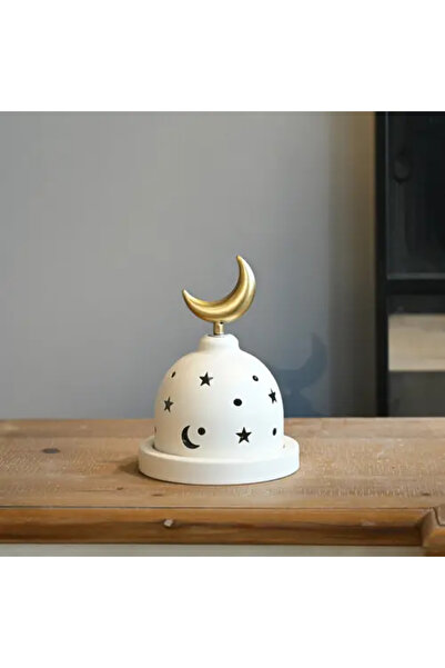 Generic مبخرة رمضانية بتصميم الهلال والنجوم