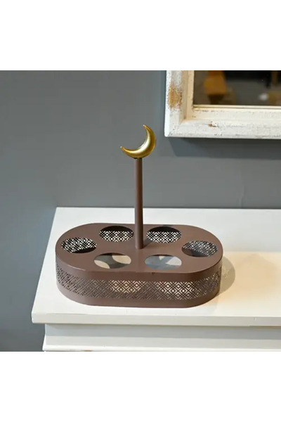 Generic Elegant Ramadan Coffee Cup Stand with Six Slots