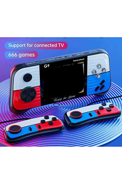 OEM Consolă retro portabilă pentru 2 jucători, 666 de jocuri incluse, ecran d...