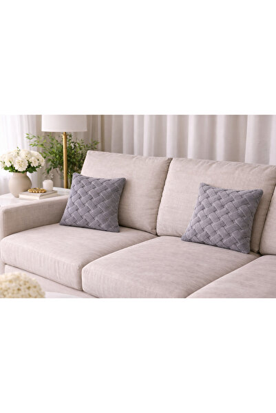 arslan deco Set of 2 Decorative Plush Throw Pillow Covers – Soft Textured Thr...