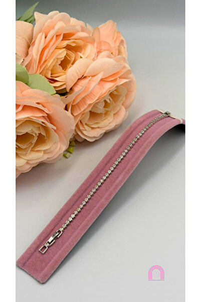 Moond Accessories Xuping Mini Taşlı Yıldız Model Silver Bileklik