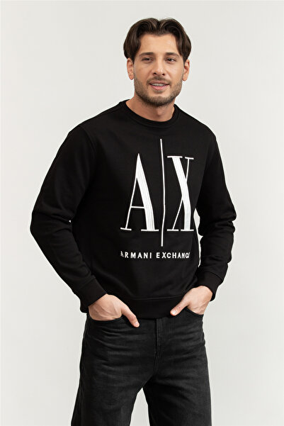 Armani Exchange Siyah Erkek Sweatshirt 8NZMPA ZJ1ZZ 1200