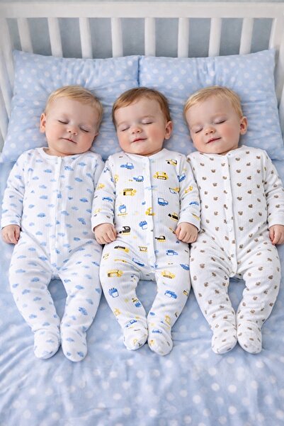 Vivolas 100% Cotton Baby Romper Set with Booties – Soft Combed Cotton for Boy...