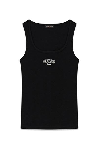 Guess Kadın Askılı Ribana Atlet / T-Shirt - Siyah