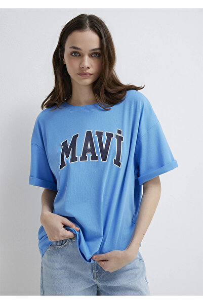 Mavi Logo Printed T-Shirt Oversize / Wide Cut 1600843-91478