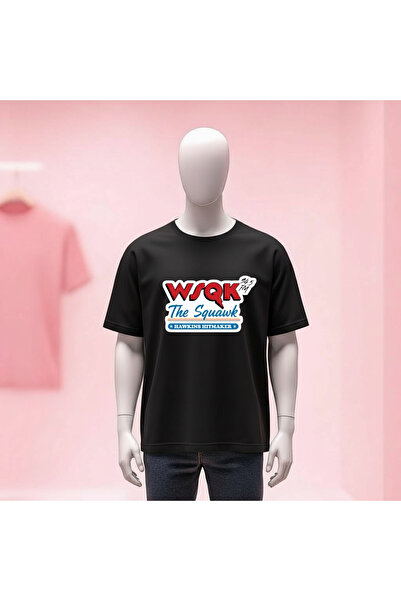 Vordevia Printed Crew Neck Wide Fit Unisex Tshirt