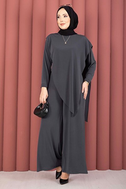 EBRUTESETTÜR Asymmetrical Cut Sandy Double Suit Smoked